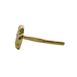 Vintage 2002 Egyptian Solid 18kt Yellow Gold 6.5mm Flower Stud Earrings