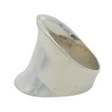 MMA Solid 925 Sterling Silver Concave 20mm Band Ring Size 7