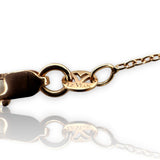 Le Vian 14kt Rose Gold 18" Necklace With Teardrop Pendant with White Diamonds and Blue Sapphires