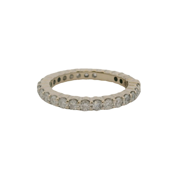 14kt White Gold and 1.12ctw Diamond 2.5mm Eternity Band Ring Size 5.25