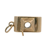 Vintage Solid 14kt Yellow Gold 3D Camera Dangle Charm