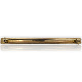 Antique Victorian Hand Chased Floral Motif 10k Solid Gold Pin Brooch