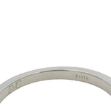 Tiffany & Co Tiffany Forever Solid 950 Platinum Half-Circle of Diamonds 3mm Ring Size 6