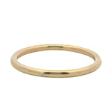 14kt Yellow Gold Dainty 1.6mm 6 Diamond "Pa' Siempre" "Forever" Band Ring Size 6