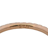 Solid 14kt Rose Gold and 0.34ctw Diamond Stackable Wedding Band Ring Size 5.75