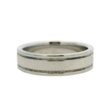 Tiffany & Co Together Men's Solid 950 Platinum 6mm Double Milgrain Band Ring Size 10