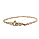 Mejuri Solid 14kt Yellow Gold 2.5mm 7" Dainty Round Box Chain Bracelet