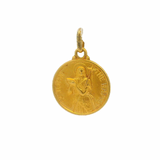 Italian Solid 18kt Yellow Gold Saint John The Baptist Christian Charm Pendant