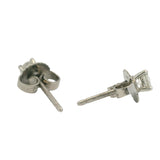 Tiffany & Co Solid 950 Platinum Solitaire 0.31ctw Diamond Stud Earrings