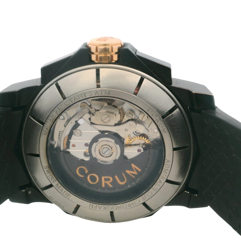 Corum Admirals Cup 01.0064 Black Dial 44mm Gold/Steel Watch