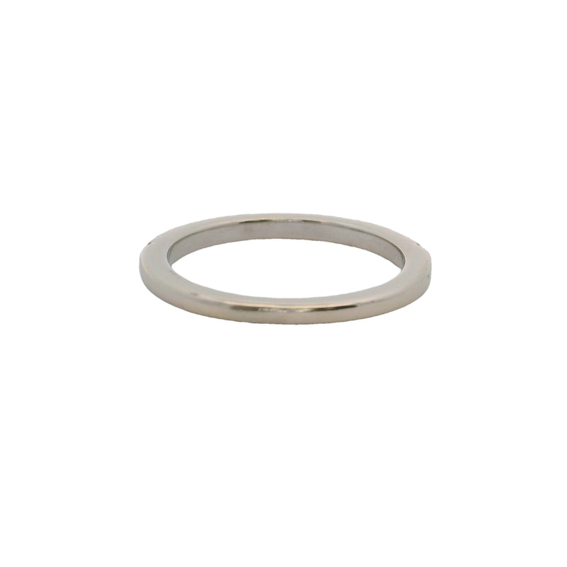 Vera Wang Love 14kt White Gold 1/4ctw Diamond 2mm Stackable Wedding Band Ring