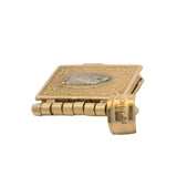 Solid 14kt Yellow Gold Opening Spanish Holy Bible Dangle Charm