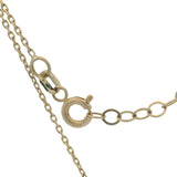 Solid 14kt Yellow Gold "Love" Stationed Pendant Necklace 18.25"