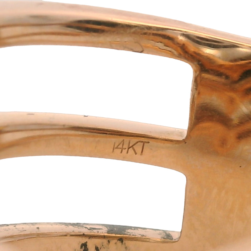 Le Vian 14kt Rose Gold "Chocolate" Smoky Quartz and Diamond 3-Band Stacked Ring Size 7