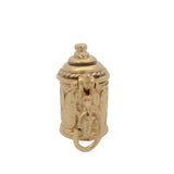 Vintage Solid 14kt Yellow Gold Traditional Opening Beer Stein Mug Charm