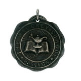 Vintage Solid 925 Sterling Silver PS 156 Waverly School Composition Medal Charm