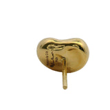Tiffany & Co Solid 18kt Yellow Gold Elsa Peretti 11mm Bean Stud Earrings
