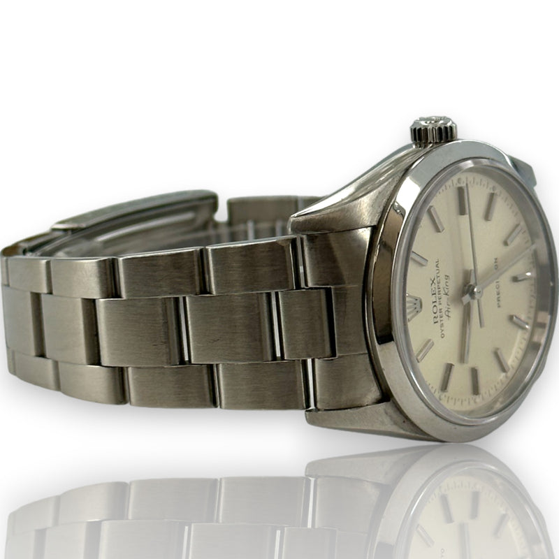 Rolex Air King 14000 1996 34mm Smooth Bezel Stainless Steel Watch