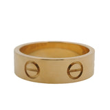 Cartier Solid 18kt Yellow Gold Classic LOVE Screw Motif Ring Size 5.5 51