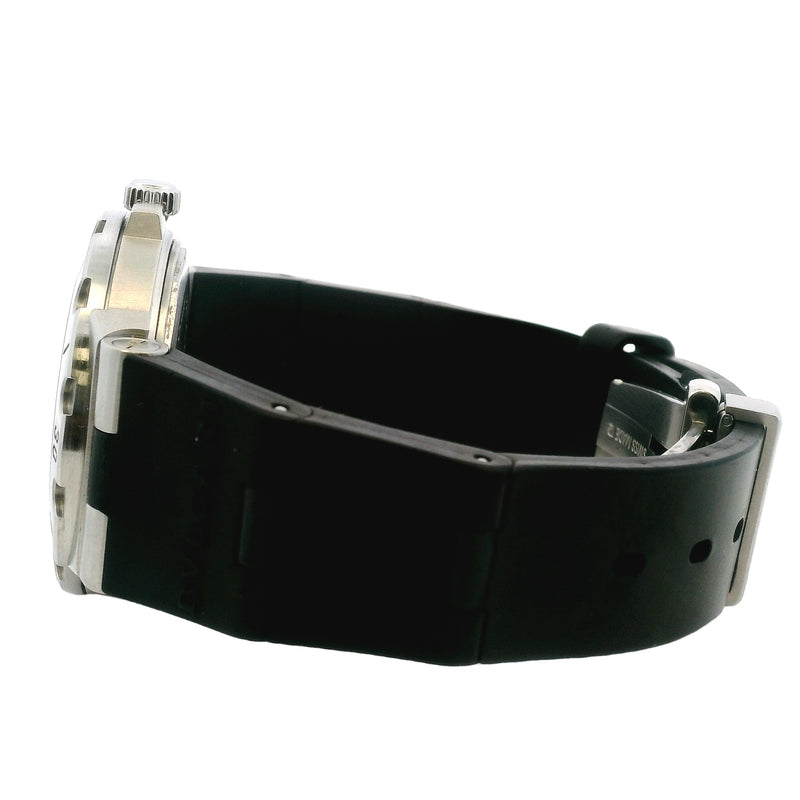 Bulgari Diagono SD38S Stainless Steel 38mm Black Dial Automatic Watch