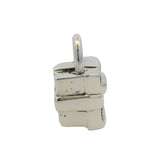 Retired Tiffany & Co Solid 925 Sterling Silver Gift Box Padlock Charm Pendant