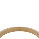 Vintage Solid 14kt Yellow Gold Simple Dainty Stackable Wedding Band Ring Size 6.25