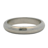 Cartier 1895 Solid 950 Platinum 4mm Wide Wedding Band Stackable Ring Size 9.25