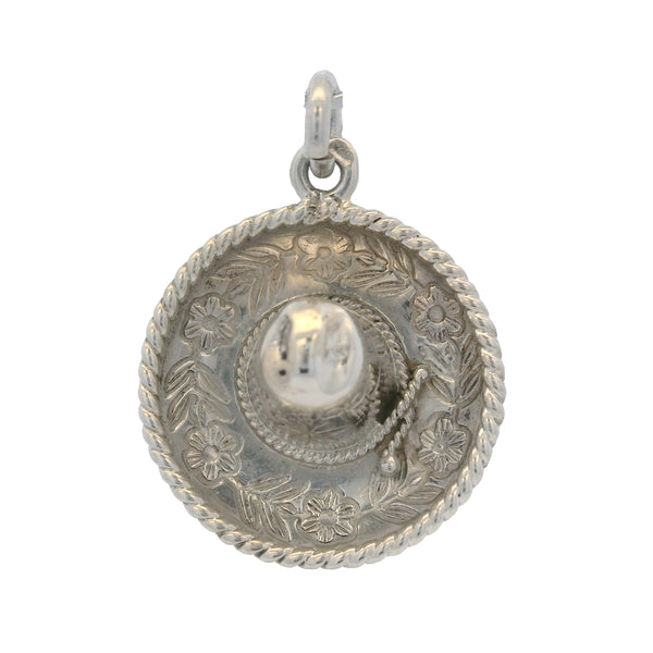 925 Sterling Silver Sombrero Hat Mexico Bracelet Charm