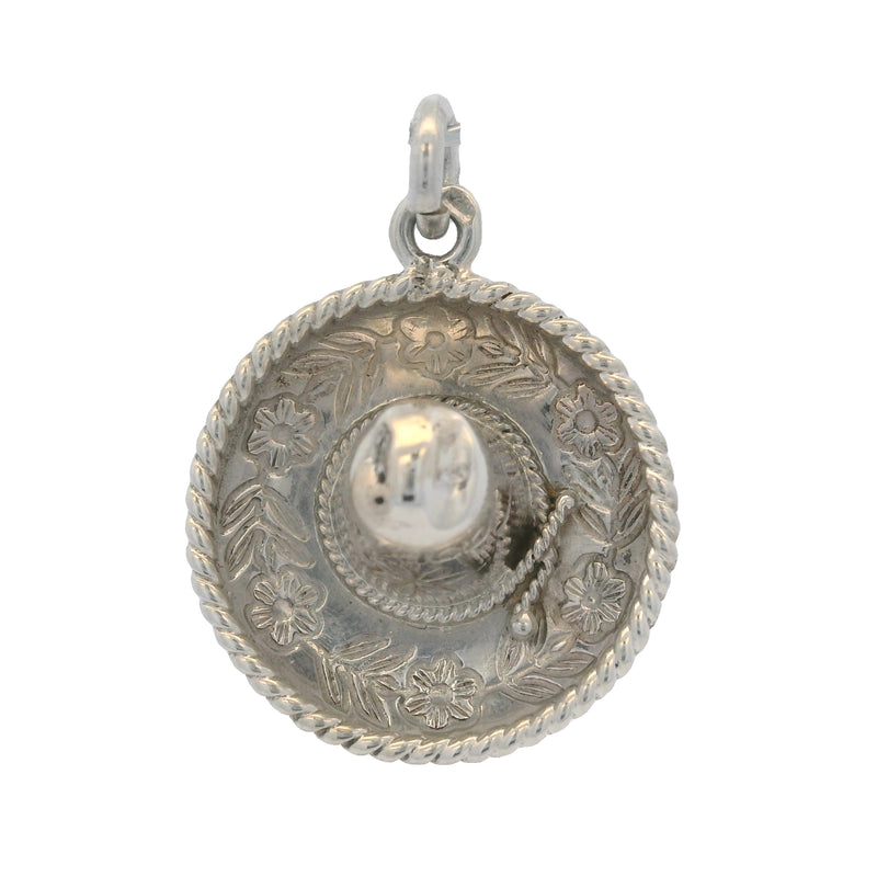 925 Sterling Silver Sombrero Hat Mexico Bracelet Charm