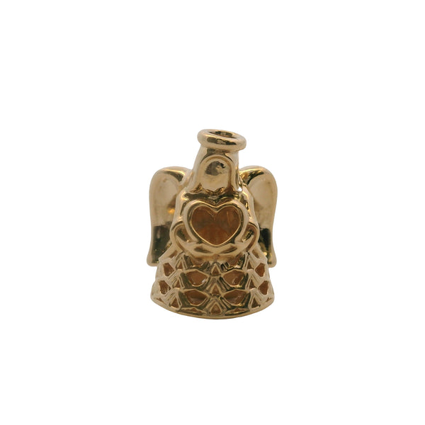 Charm deslizante con espaciador de Ángel de la Gracia en oro amarillo macizo de 14 kt de Pandora