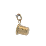 Solid 10kt Yellow Gold Sewing Thimble Crafts Dangle Charm