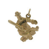 Vintage Solid 14kt Yellow Gold NY San Fran Giants Baseball Team Mascot Charm