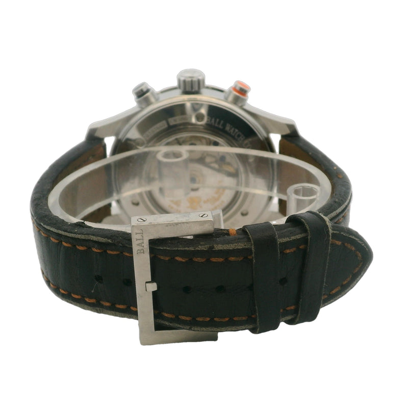 Ball Storm Chaser Pro CM3090C 42mm Steel Leather Chronograph Watch