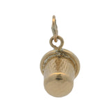 Solid 10kt Yellow Gold Sewing Thimble Crafts Dangle Charm