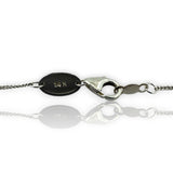Ever Us 14kt Solid Rhodium Plated White Gold Toi et Moi 1ctw Diamond Pendant Necklace on 17-19" Adjustable Chain