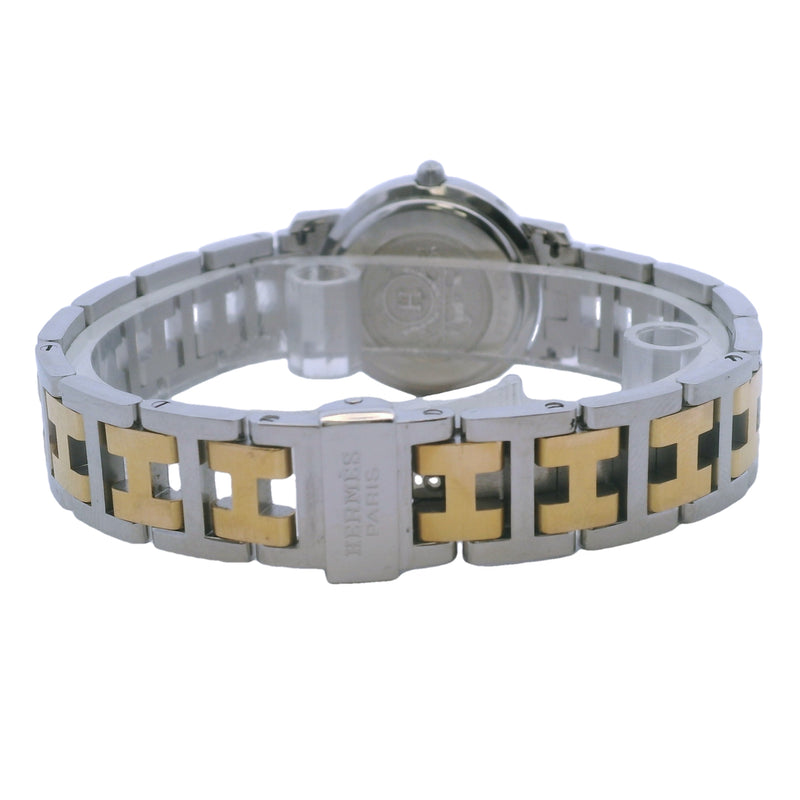 Hermes Clipper CL4.220 24mm Stainless Steel White Dial Watch Box