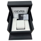 Gevril New Amsterdam 44607 40mm Stainless Steel Black Dial Chronograph Watch Box Paper