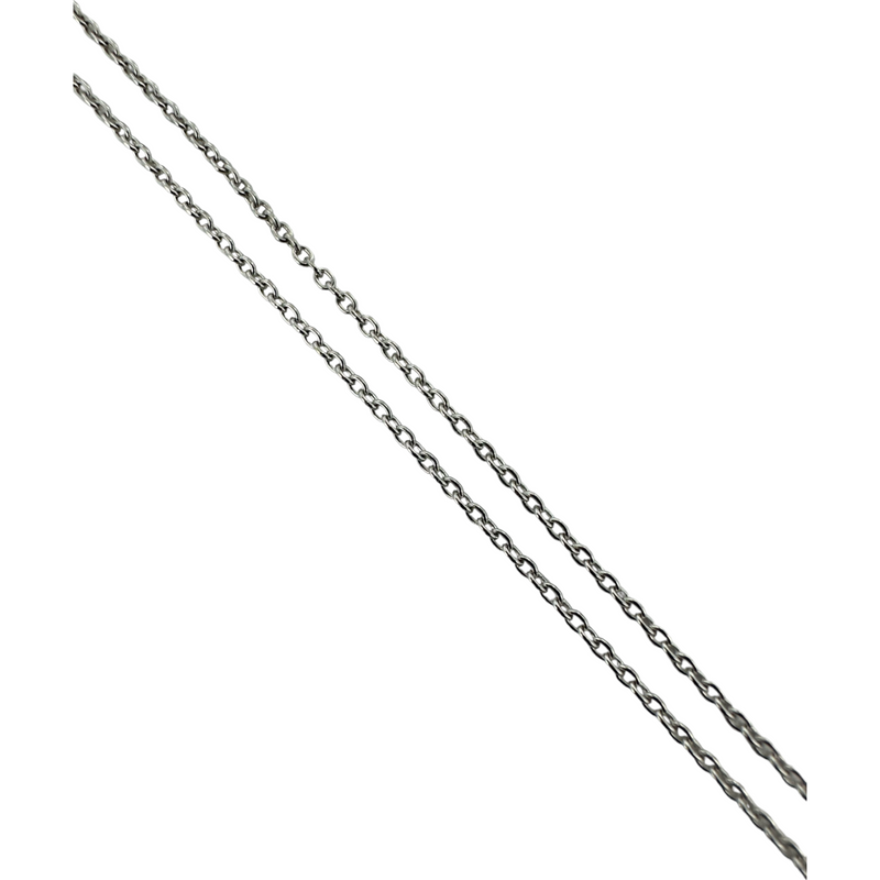 THE LEO Diamond Flower Pendant Necklace White Gold 14KT 585