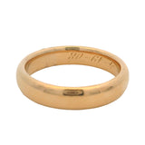 Antique 1908 Solid 18kt Yellow Gold Comfort Fit 4.5mm Band Ring Size 7