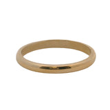 Vintage Solid 14kt Yellow Gold 2.3mm Thin Stackable Wedding Band Ring Size 6.75