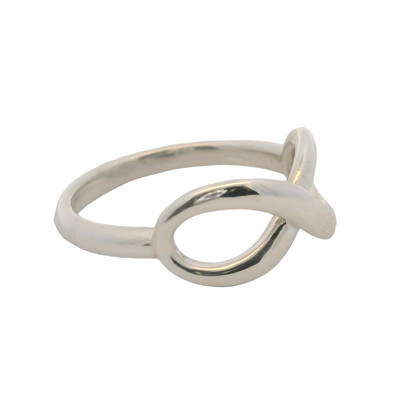 Tiffany & Co 925 Sterling Silver Tiffany Infinity Ring Size 5