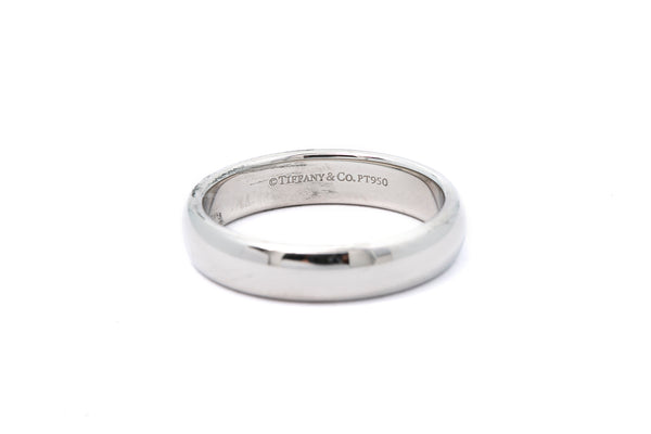 Tiffany & Co 4.5mm Platinum 950 Wedding Band Ring Size 8