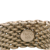 Tiffany & Co 925 Sterling Silver Somerset 10mm Wide Mesh Band Size 9