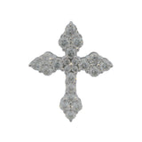 Hearts On Fire Solid 18kt White Gold and 0.76ctw Diamond Cross Pendant
