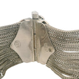 Vintage Turkish Solid 925 Sterling Silver Birds and Flowers Multi-Chain Bracelet 7.5"