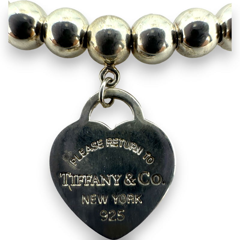 Return to Tiffany & Ci Mini Pink Enamel Heart Bracelet 7 Return to Tiffany & Ci Mini Pink Enamel Heart Bracelet 7