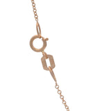 EFFY Solid 14kt Rose Gold Oval Blue Topaz and Diamond Pendant 18" Necklace