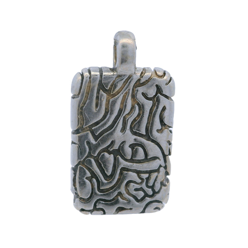 Versani Black Diamond 14K 585 White Gold 18k 750 Charm Pendant