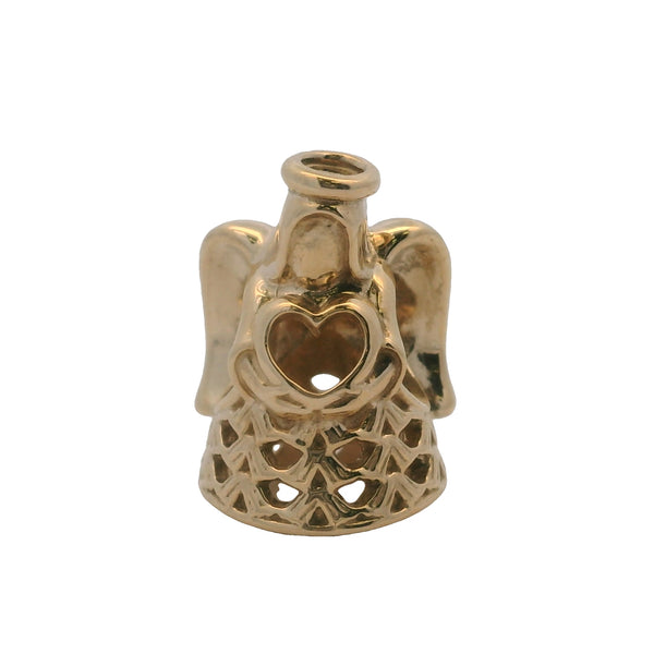 Charm deslizante espaciador de Ángel de la Gracia de Pandora en oro amarillo macizo de 14 kt (retirado)