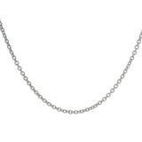 Solid 14kt White Gold Station Opal Necklace with Diamond Halo and 6 Aquamarine Stations 20"